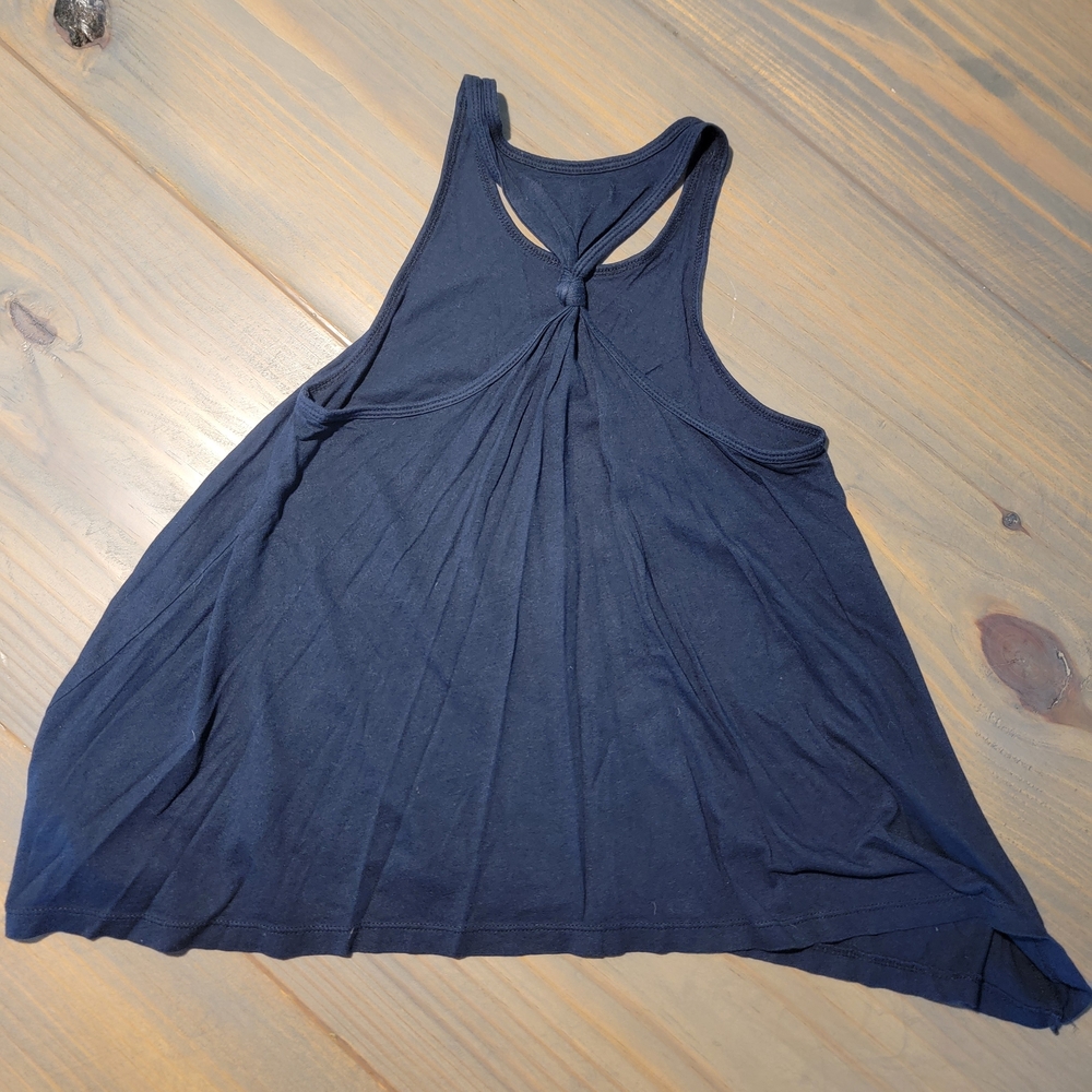 GAP Kids Navy Knotted Racerback Tee sz 8 - Picture 6 of 10